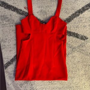 Zara Vibrant Red Midi Dress